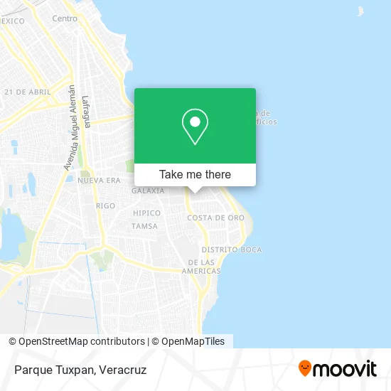 Parque Tuxpan map