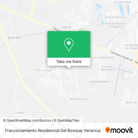 Mapa de Fraccionamiento Residencial Del Bosque