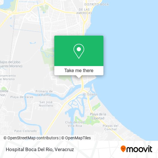 Mapa de Hospital Boca Del Rio