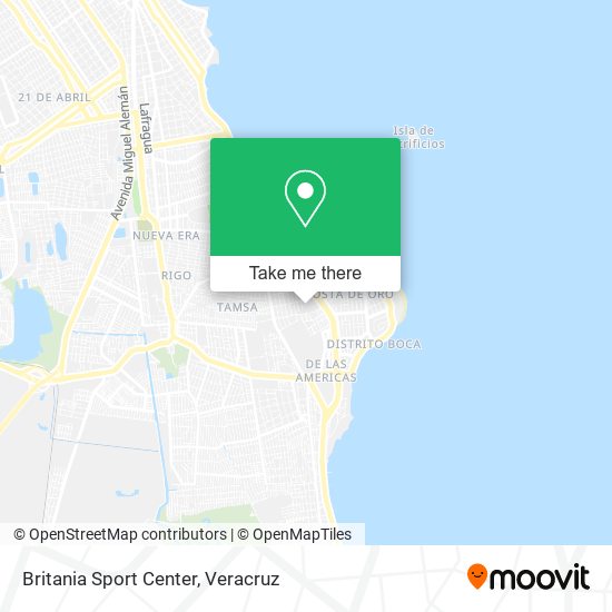 Mapa de Britania Sport Center