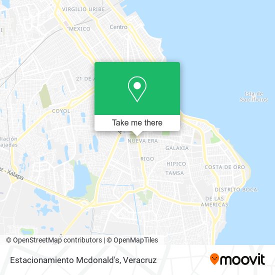 Estacionamiento Mcdonald's map