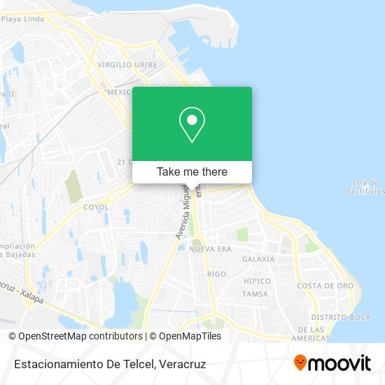 Estacionamiento De Telcel map