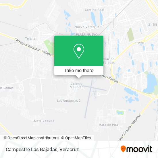 Campestre Las Bajadas map