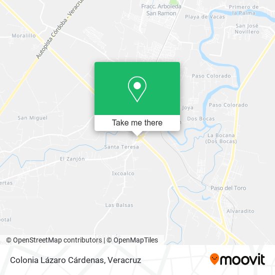 Colonia Lázaro Cárdenas map
