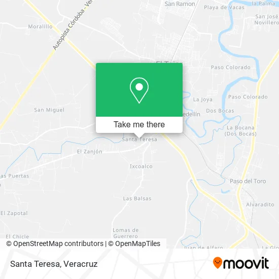 Santa Teresa map