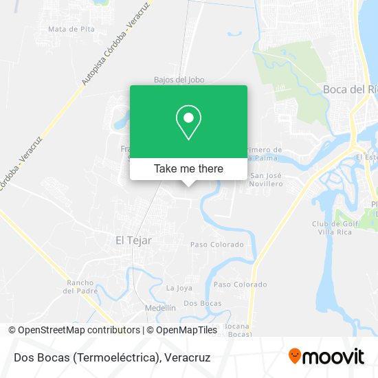 Mapa de Dos Bocas (Termoeléctrica)