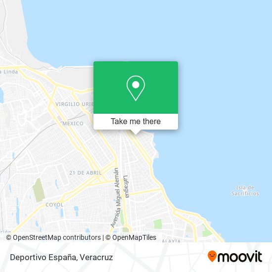 Deportivo España map