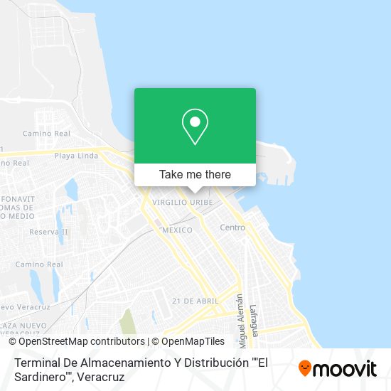 Terminal De Almacenamiento Y Distribución ""El Sardinero"" map