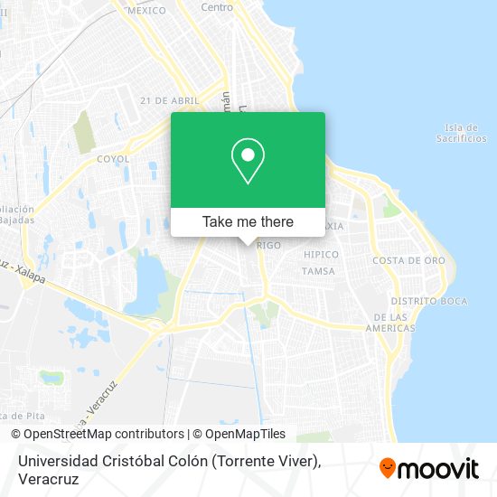 Mapa de Universidad Cristóbal Colón (Torrente Viver)