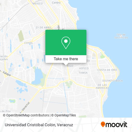 Universidad Cristóbal Colón map