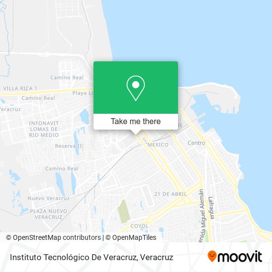 Instituto Tecnológico De Veracruz map