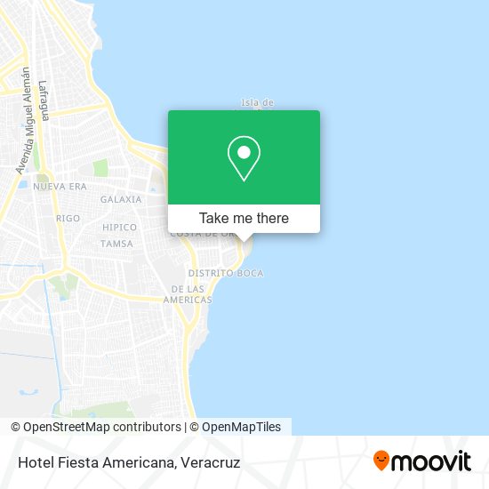 Hotel Fiesta Americana map