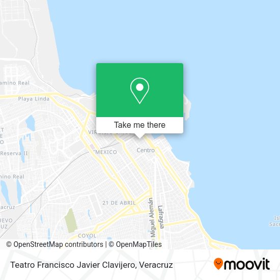 Mapa de Teatro Francisco Javier Clavijero