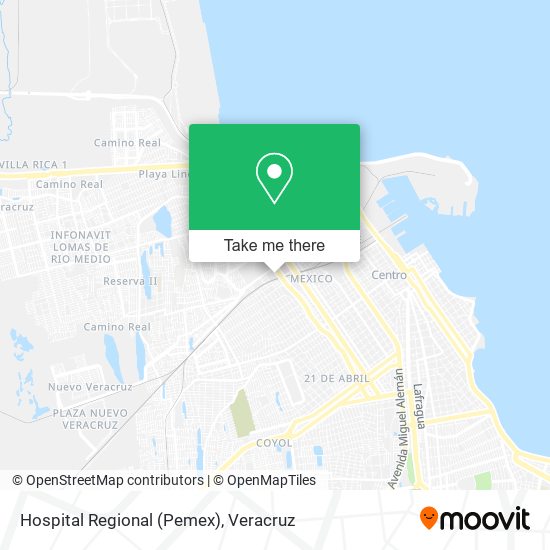 Hospital Regional (Pemex) map