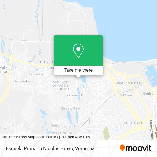 Mapa de Escuela Primaria Nicolas Bravo