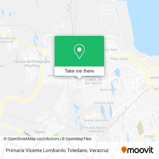 Primaria Vicente Lombardo Toledano map