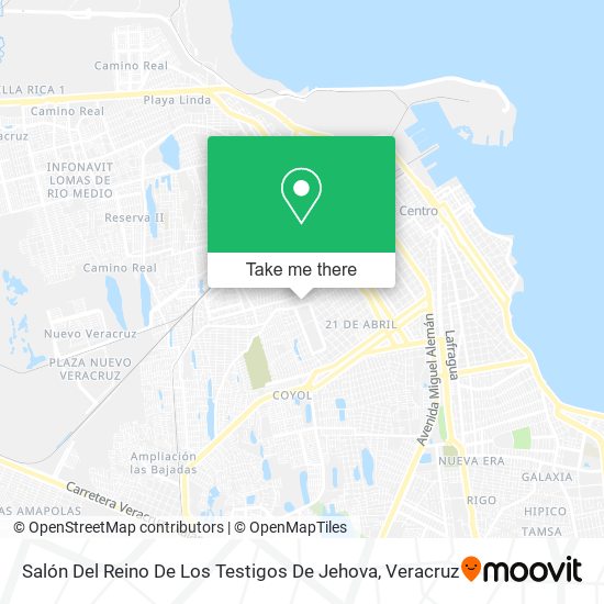Mapa de Salón Del Reino De Los Testigos De Jehova
