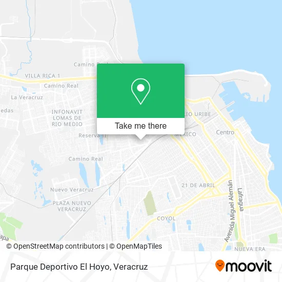 Parque Deportivo El Hoyo map