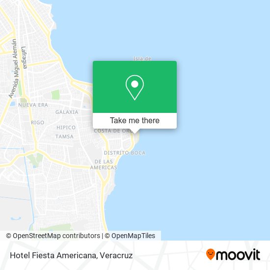 Mapa de Hotel Fiesta Americana