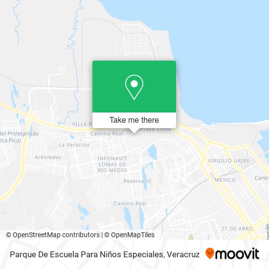 Mapa de Parque De Escuela Para Niños Especiales
