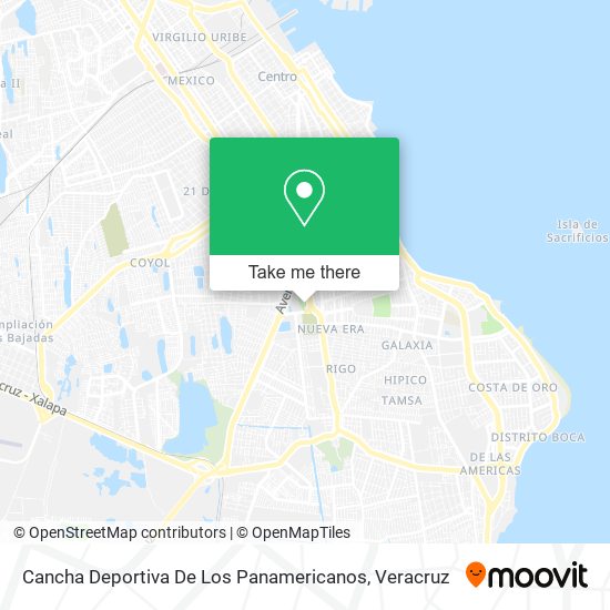 Mapa de Cancha Deportiva De Los Panamericanos