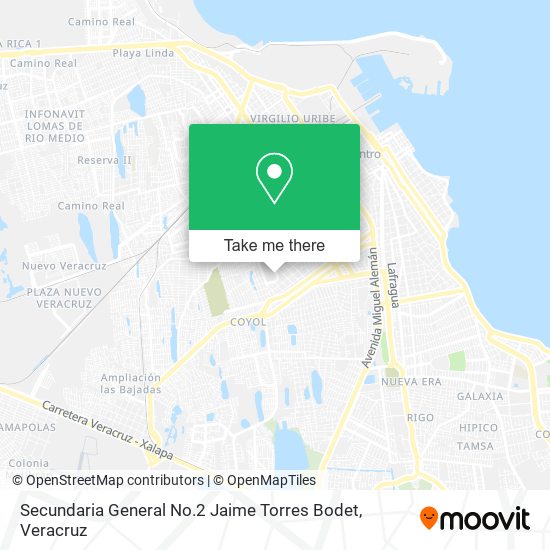 Mapa de Secundaria General No.2 Jaime Torres Bodet