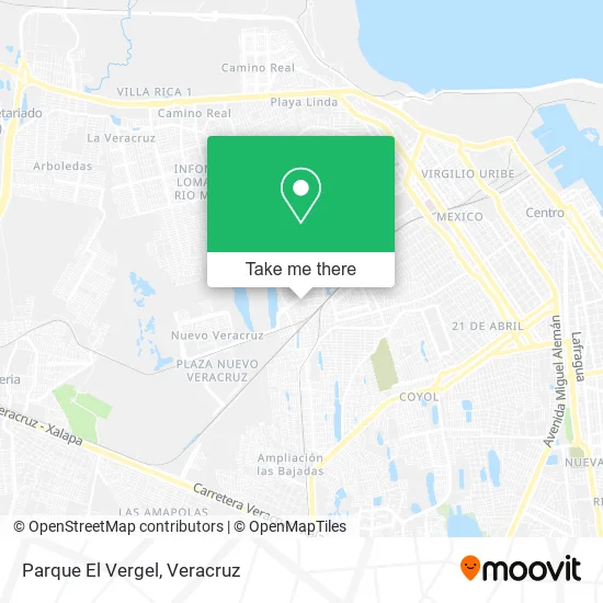 Parque El Vergel map