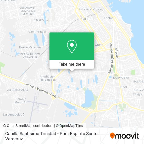 Capilla Santisima Trinidad - Parr. Espiritu Santo map