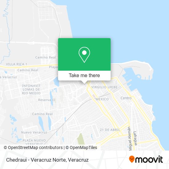 Chedraui - Veracruz Norte map