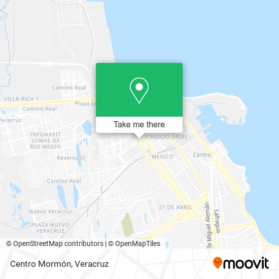 Mapa de Centro Mormón