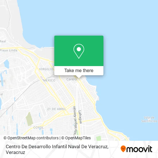Centro De Desarrollo Infantil Naval De Veracruz map