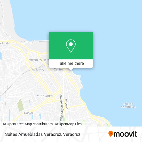 Suites Amuebladas Veracruz map