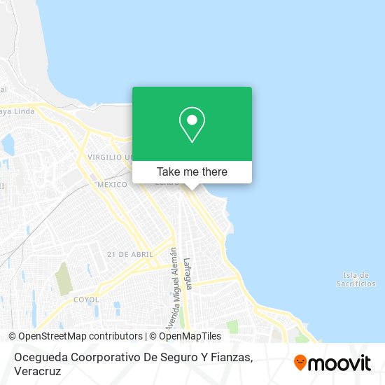 Mapa de Ocegueda Coorporativo De Seguro Y Fianzas