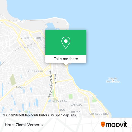 Mapa de Hotel Ziami