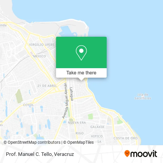 Prof. Manuel C. Tello map