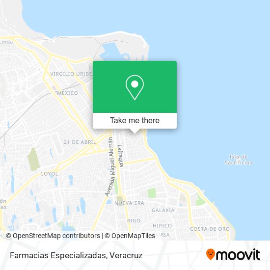 Farmacias Especializadas map