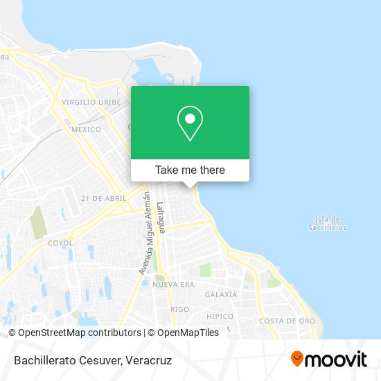 Bachillerato Cesuver map