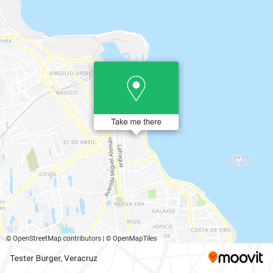 Tester Burger map