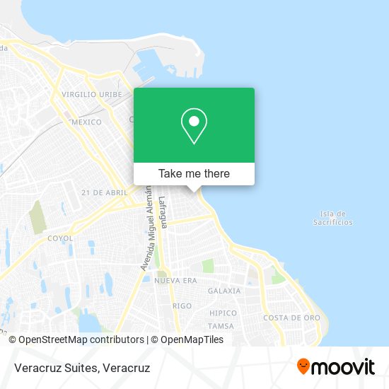 Veracruz Suites map