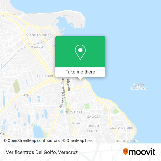 Verificentros Del Golfo map