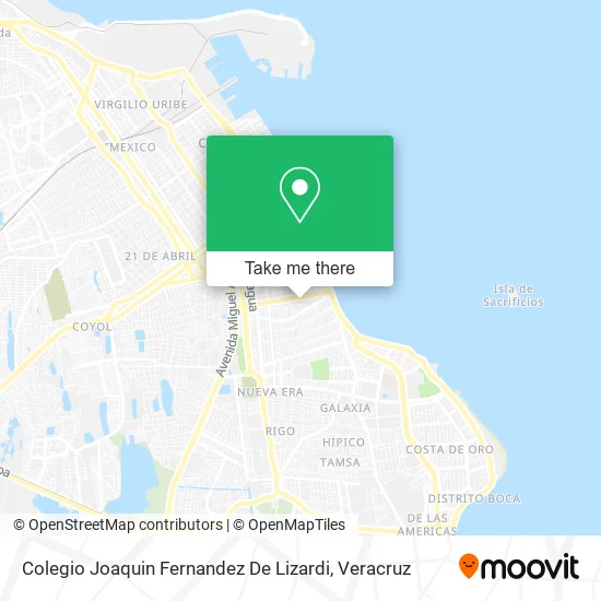 Colegio Joaquin Fernandez De Lizardi map