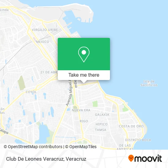 Club De Leones Veracruz map