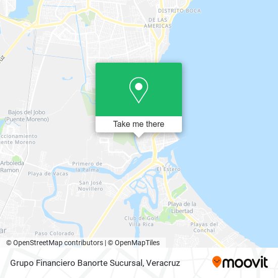Mapa de Grupo Financiero Banorte Sucursal