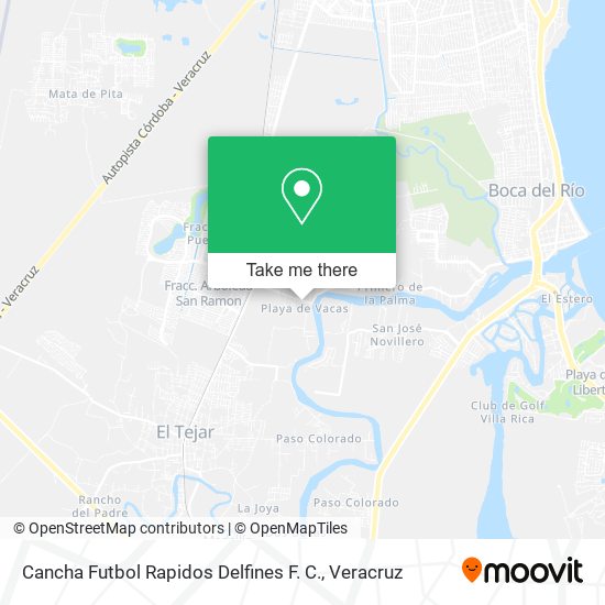 Cancha Futbol Rapidos Delfines F. C. map