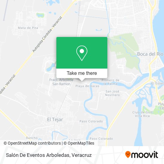 Mapa de Salón De Eventos Arboledas