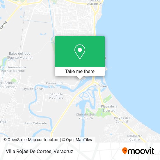 Mapa de Villa Rojas De Cortes
