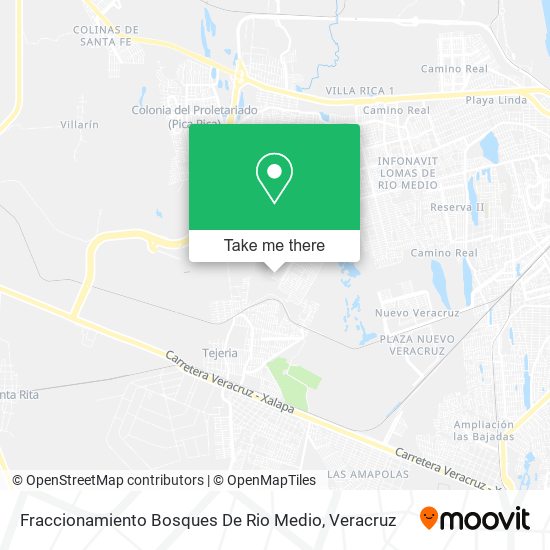 Fraccionamiento Bosques De Rio Medio map