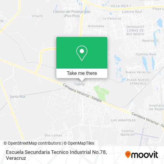 Mapa de Escuela Secundaria Tecnico Industrial No.78