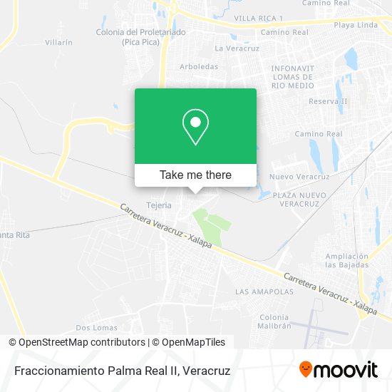 Fraccionamiento Palma Real II map