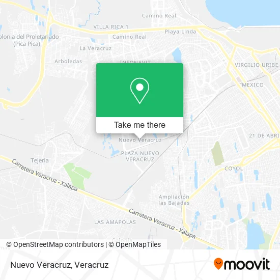 Nuevo Veracruz map